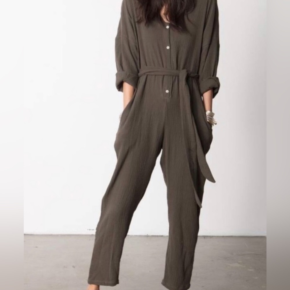 Stillwater COTE D' AZURE JUMPSUIT - X-SMALL / OLIVE